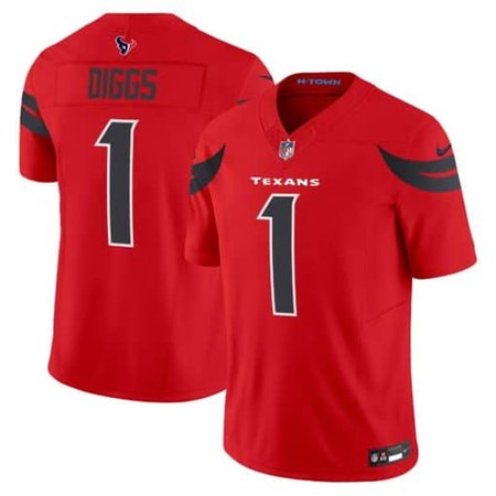 Men's Stefon Diggs Red Houston Texans Vapor F.U.S.E. Limited Jersey